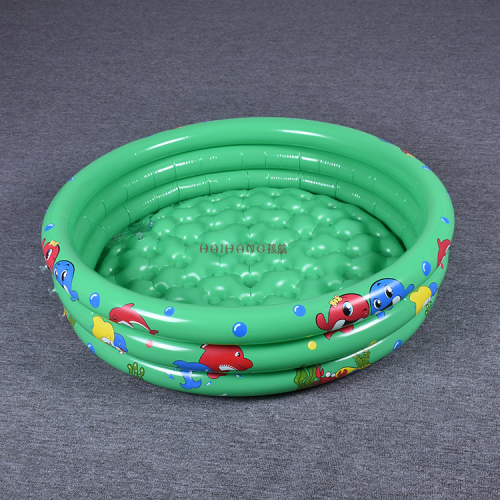 children‘s inflatable pool 90 cm120cm150 printed pvc water tank inflatable toy three-ring round pool