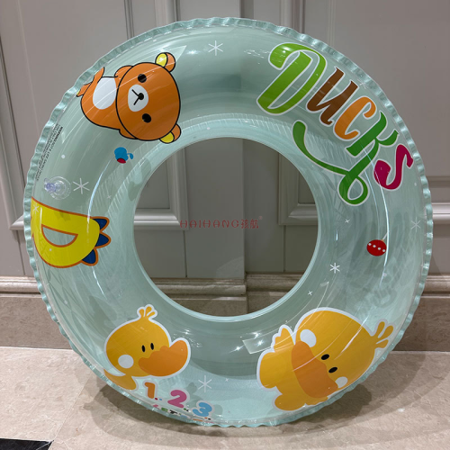 new duck duck inflatable toy 60708090cm swimming ring underarm adult water ring pvc toy ring