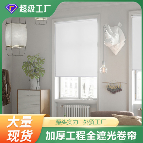 窗帘全遮光遮阳卷帘窗帘遮光窗帘斑马帘柔纱帘窗饰半遮光卷帘窗帘