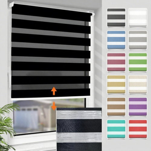 无拉绳柔纱帘 柔光帘 透光窗帘 办公家居遮阳帘180CM高45-90CM