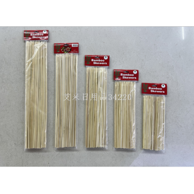 Disposable BBQ Bamboo Sticks Mutton Skewers Spicy Hot Pot Chuanchuanxiang Bamboo Skewers Skewer round Stick Prod