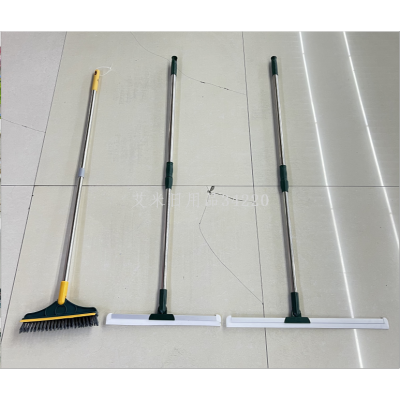 Corner Gap Cleaning Long Handle Bristle Triangle Floor Brush Magic Broom Dual-Purpose Floor Glass Wiper