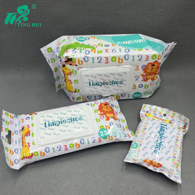 Wet Wipes Set 102/25/12 Pumping Three-Piece Set Family Pack Baby Wet Wipes Portable Carry Wet Tissue for Going out