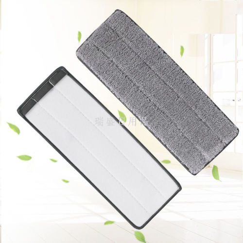 拖把替换布平板喷水拖布头替换布粘贴式懒人拖把细纤维替换布