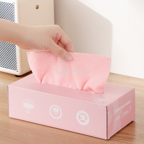 抽取式抹布盒装百洁布一次性毛巾厨房清洁洗碗布不掉毛不沾油懒人