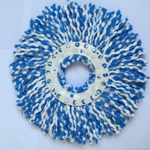 厂家批发旋转好神拖配件加厚16cm通用超细纤维棉头拖把头