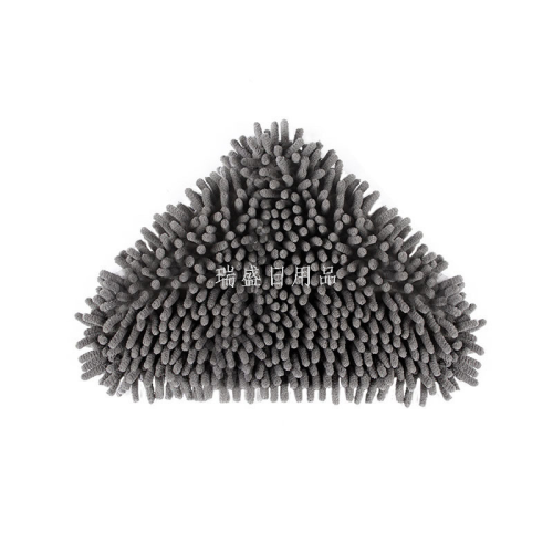 超细纤维布免手洗大号三角平板拖把珊瑚绒雪尼尔替换布厂家批发