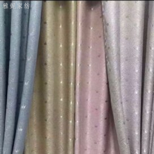 New Diamond Linen Embossed Shading Ready-Made Curtain Factory Direct Sales