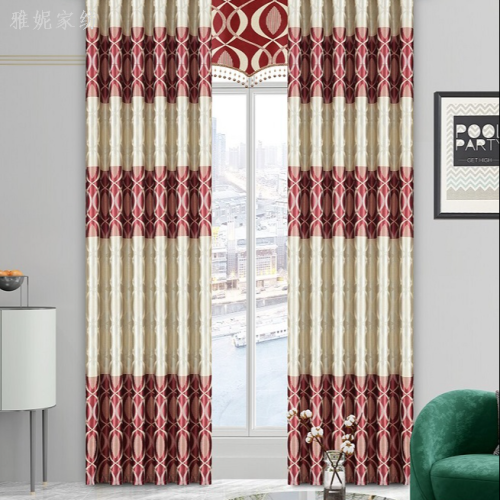 new cationic double-sided printing shading curtain living room bedroom shading curtain factory direct sales