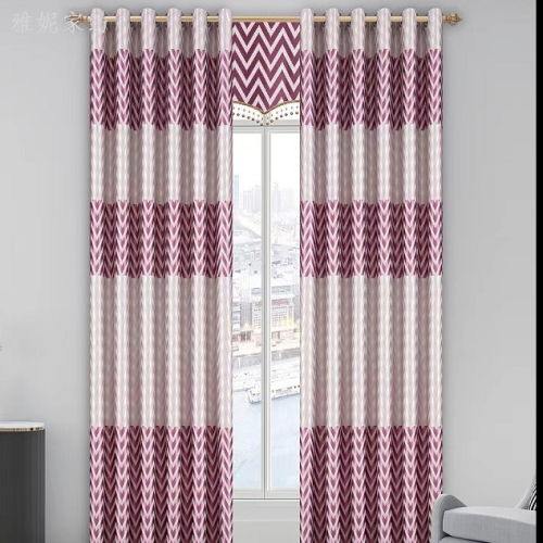 new double-sided printing shading curtain for living room and bedroom factory direct sales