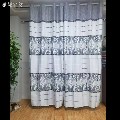 new hemp rubber printing finished curtain， living room bedroom foreign trade， factory direct sales