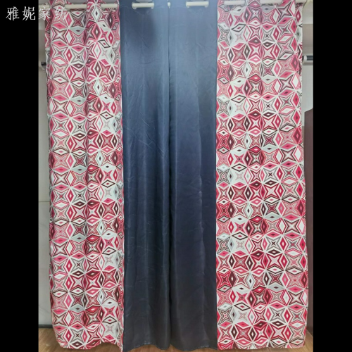 new printing color blocking curtain living room bedroom balcony study special factory direct sales