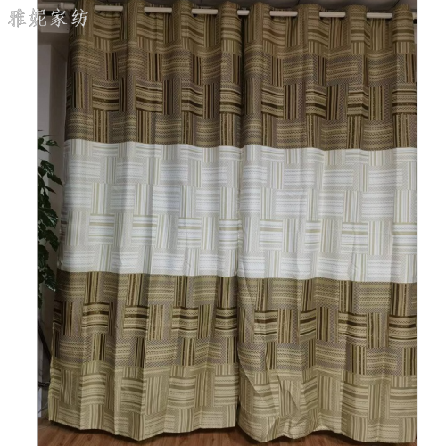 New Hemp Rubber Flower Living Room Bedroom Balcony Special Curtain Factory Direct Sales