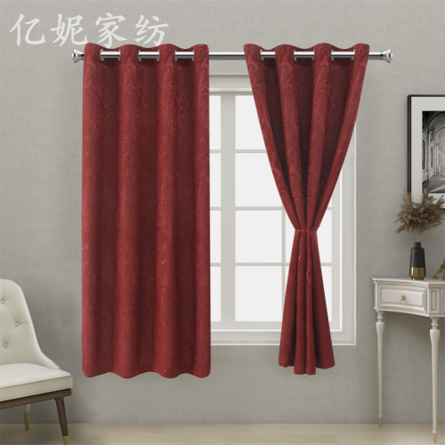[yi ni] curtain jacquard curtain shading cloth american modern full shading curtain living room bedroom curtain