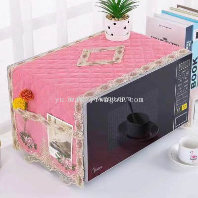 Microwave Oven Dust Cover Oven Cover Lace Fabric All-Inclusive Dustproof Cover Cloth Oven Cover Towel Factory Wholesale