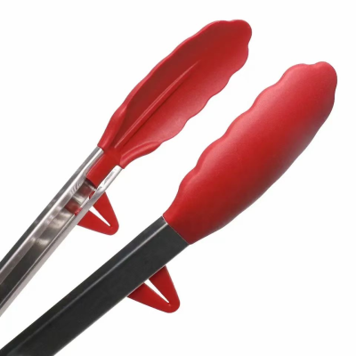 Silicone Kitchen Tongs for Cooking with Silicone Tips, Heat Resistant Tongs for Serving Food,Locking Silicone Tongs, Kit