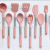Silicone Kitchen Utensil Set,Liford 12 PCS Non-stick Silicone Cooking Utensils Set For Home or Picnic,Wooden Handle Heat