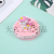 Colorful Plush Texture Girls' Portable Comfortable Makeup Mirror Double-Sided Folding Small Pocket Mirror Factory Direct Sales