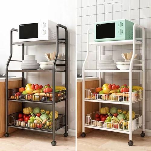 Movable Pulley Multi-Layer Storage Rack Storage Fantastic Creative Organizing Sundries Stacking Kitchen Spice Rack Vegetable Rack