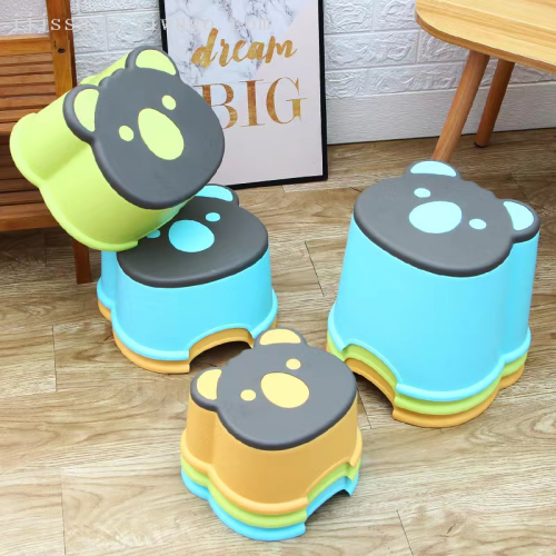 thickened home kindergarten animal stool plastic stool cartoon children‘s chair adult bathroom stool non-slip