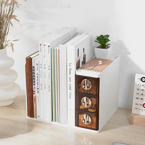 desktop bookend simple bookshelf storage box affordable luxury fashion magazine newspaper book file stationery organizing rack