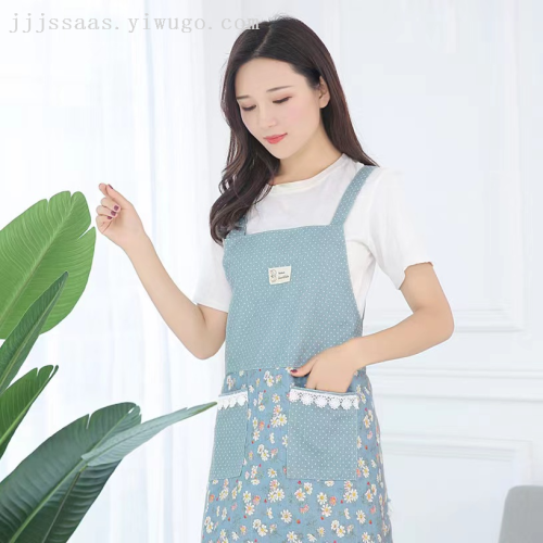 fashion korean home kitchen cooking apron simple cute adult work apron apron female