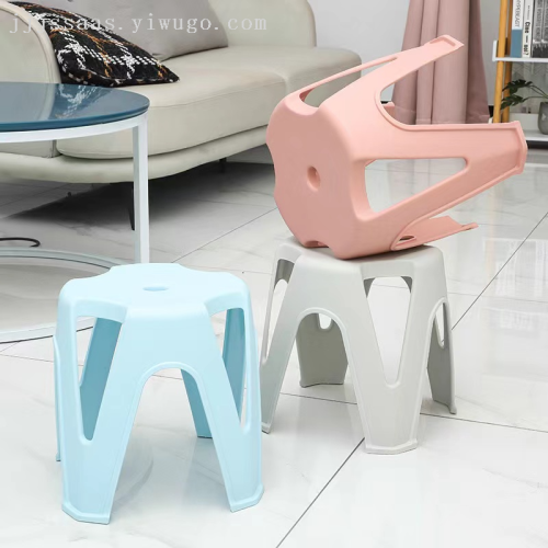 new simple plastic stool thickened home living room dining room square stool small bench adult office stool bathroom stool