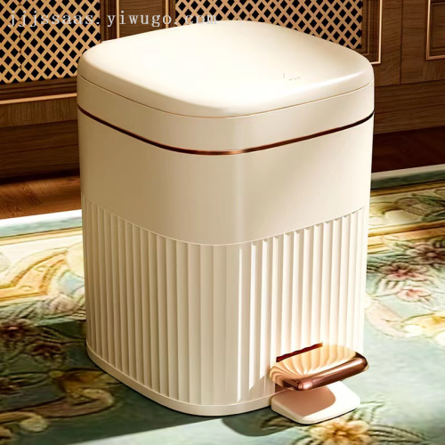 large trash can household mute slow down bathroom living room bedroom kitchen large capacity with lid pedal wastebasket