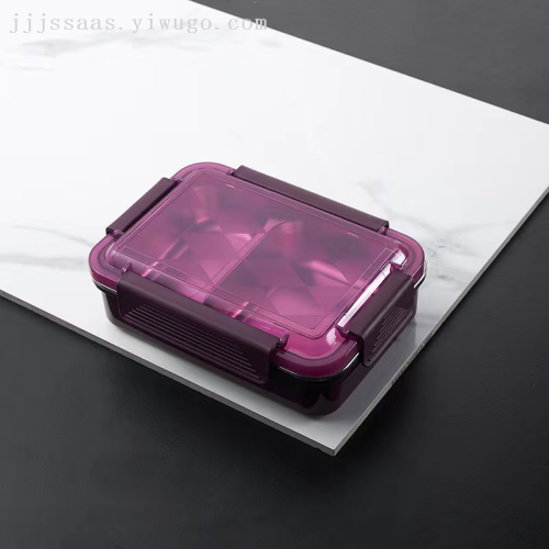 stainless steel lunch box two-compartment lunch box 304 stainless steel lunch box lunch box restaurant food lunch box lunch box