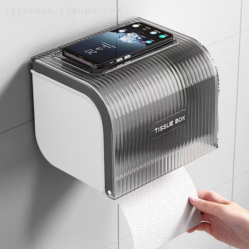 toilet tissue box home wall mount large opening waterproof tissue and toilet paper dispenser toilet punch-free toilet paper holder