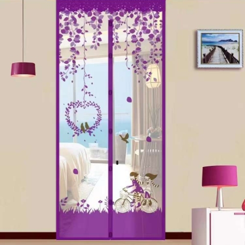 新款防门子门帘，夏季磁性方用布艺加密防苍蝇房客厅纱门