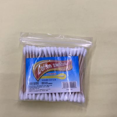 Disposable Wooden Cotton Swab Cosmetic Cotton Swab