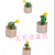 Artificial/Fake Flower Bonsai Iron Bucket Multi-Meat Table Wine Cabinet Decoration Decorations