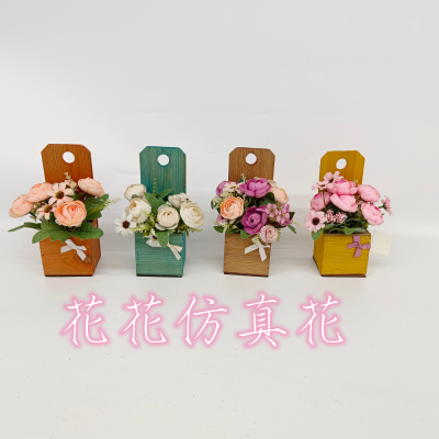 Artificial/Fake Flower Bonsai Wood Wall Hanging Small Bud Living Room Bedroom Study and Other Pendant Products