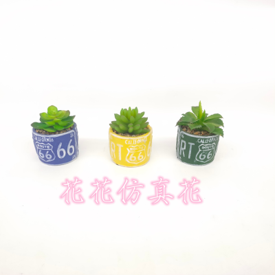 Artificial/Fake Flower Bonsai More than Ceramic Basin Succulent Living Room Dining Table and Other Furnishings Ornaments