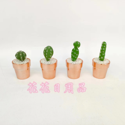 Artificial/Fake Flower Bonsai Ceramic Basin Cactus Ornaments Decorations