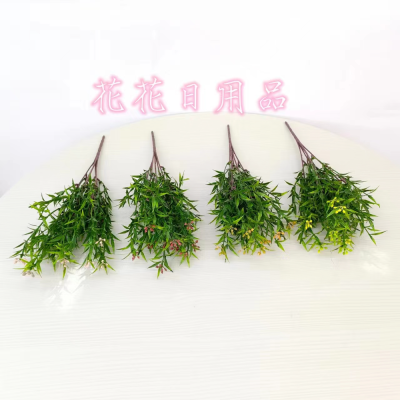 Artificial/Fake Flower Bonsai Single Green Plant Small Flower Vase Wall Hanging and Other Decoration Ornaments