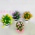 Artificial/Fake Flower Bonsai Iron Bucket Pot Green Plant Ball Decoration Ornaments