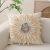 Chaoyang Flower Flannel Series Flower-Pattern Throw Pillow Household Living Room Sofa Cushion Bed Head WAIS Trest Simple Office Cushion Cover