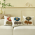 Nordic Style Cute Flowers Pillow Living Room Sofa Simple Cushion Office Lumbar Support Pillow Milk Velvet Flower Tufted Pillow Cover