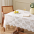 Retro French Style Hollow White Lace Tablecloth Outdoor Decorative Cloth Rectangular Table Cloth Coffee Table Cover Towel