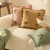 New Chinese Embroidery Loquat Bed Head Back Cushion Simple Living Room Sofa Pillow Cases without Core Wooden Ear Pillow