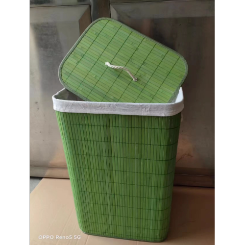 Factory Direct Sales Bamboo Woven Storage Containers Bamboo Storage Box Foldable Storage Containers Storage Basket
