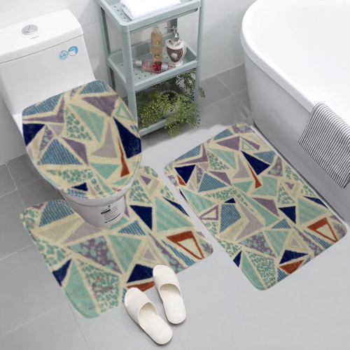 high-grade light luxury cashmere-like printed carpet bathroom room door mat non-slip absorbent carpet