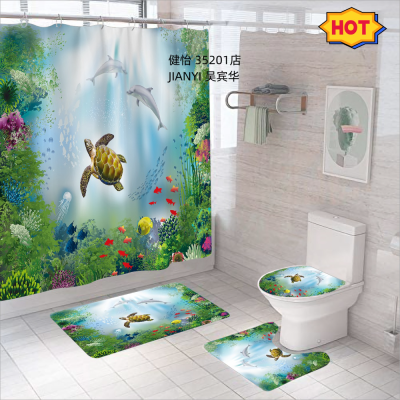 Factory sale water repellent shower curtain of bathroom