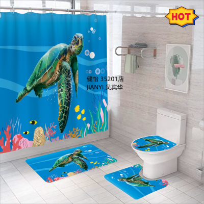 Factory sale water repellent shower curtain of bathroom can order