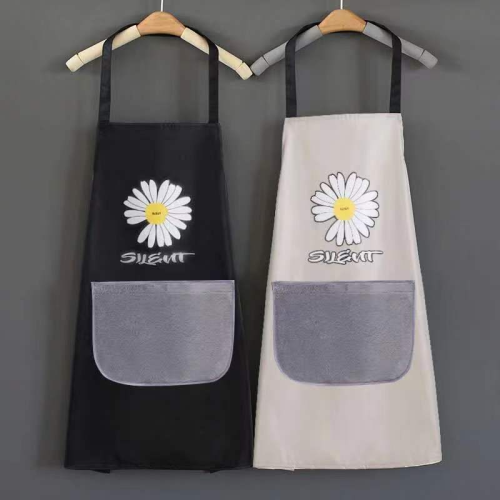waterproof and oil-proof custom advertising apron removable hand towel summer work clothes oversleeve waist fashion logo