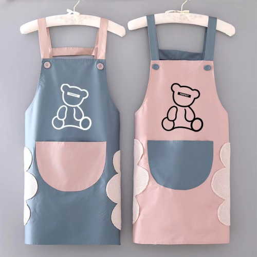 Korean New apron Household Kitchen Waterproof and Oil-Proof Overalls Women‘s Sleeveless Cute Waist Men‘s Custom Printed Logo