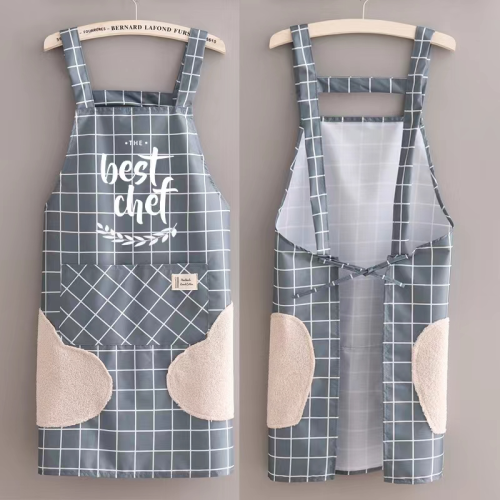 simple apron waterproof oil-proof home kitchen cooking cute fashion ladies work nordic style overalls customized
