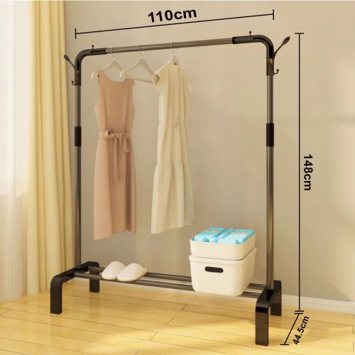 晾衣架落地立式加粗加厚衣帽架家用卧室阳台晾衣杆晒衣服架子挂架